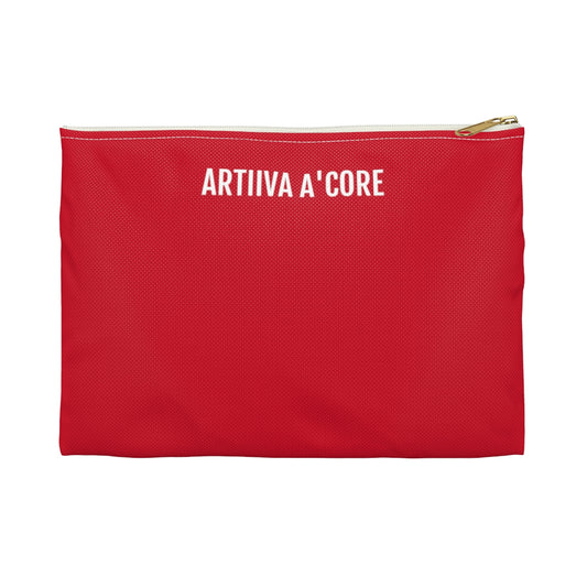 Red Holiday Accessory Pouch